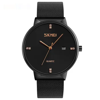 

2020 new Men Quartz Watch 9164 Business Ultra Thin Stainless Steel Mesh Watches Waterproof Male Wristwatches Relogio Masculino