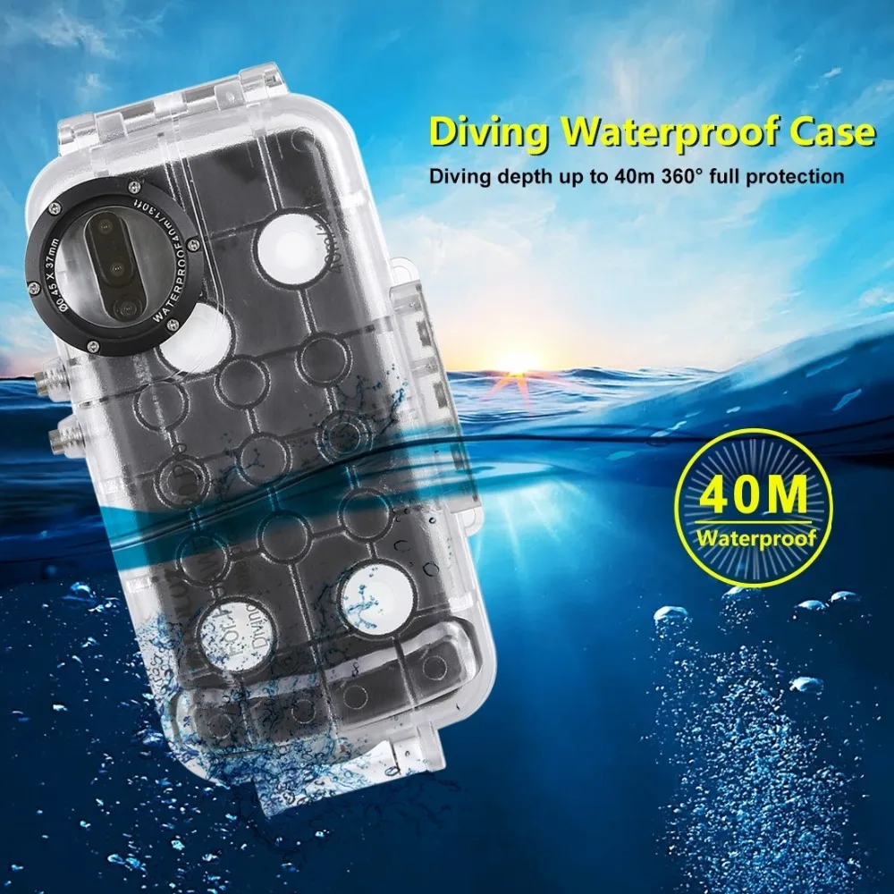 Подводный водонепроницаемый чехол 40 м для дайвинга huawei mate 20 Pro P20 Pro Видео Фото чехол для телефона