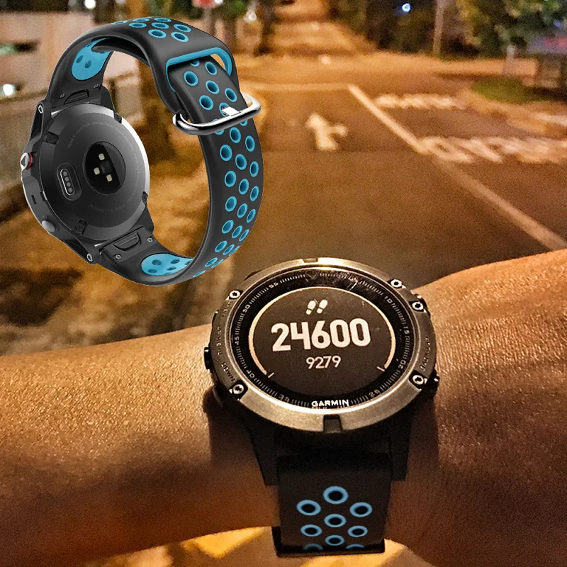 22 20 мм силиконовый быстросъемный ремешок для часов Ремешок для Garmin Fenix 5 Fenix 6 Pro Fenix 5s S60 часы Easyfit наручный ремешок для часов
