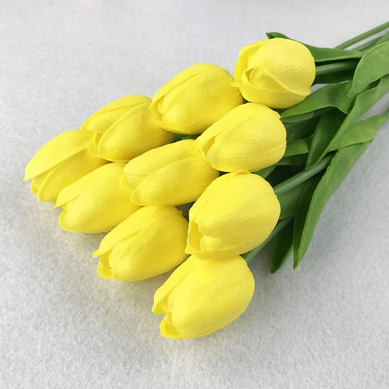 1 шт. Искусственные Красные тюльпаны шелковые искусственные цветы тюльпаны для украшения дома партия искусственных цветов для свадьбы букеты из тюльпанов - Цвет: 807801-5