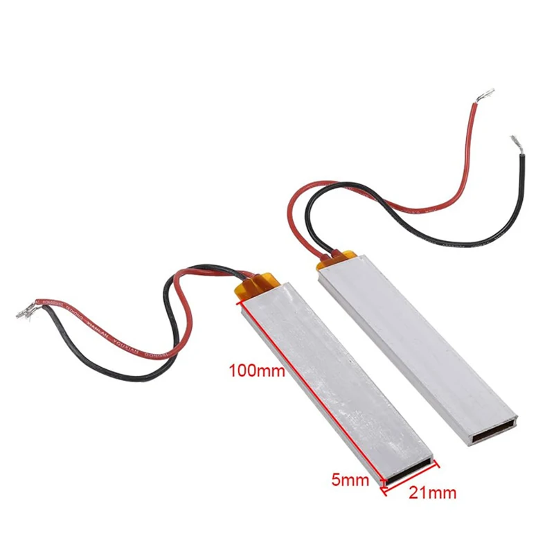 

PTC Heating Element 100x21mm 12V 24V 110V Constant Temperature Thermistor Air Heating Sensor Aluminum Hair Dryer Curlers Heater