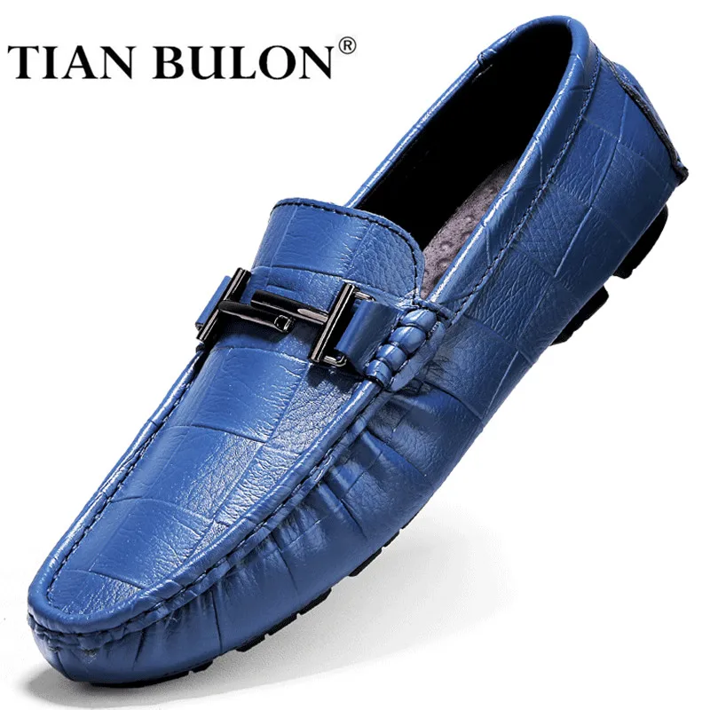 Туфли мужские из натуральной кожи роскошные брендовые итальянские повседневные