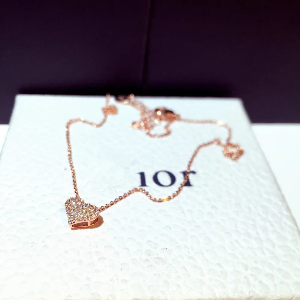 Bling Zircon Stone Long Chain Necklace 