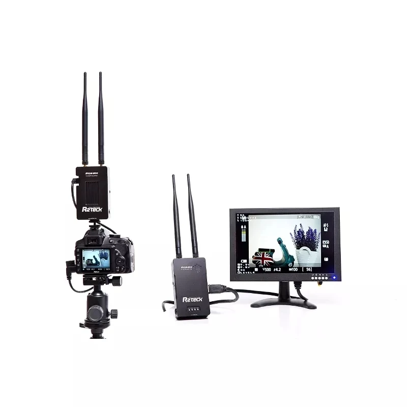 R2TECK DVLM-200 2 км 1080P HD передача 5G 25 mW-800 mW настенное проникновение FPV система AV VTX RX комбо