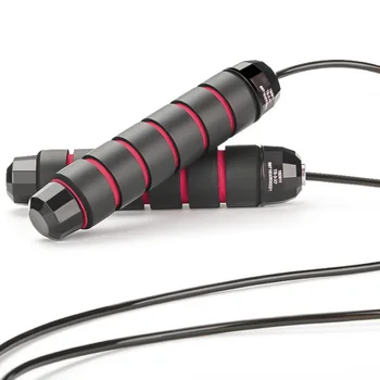 

Jump Rope With Heavy Load Skipping Rope Steel Wire Jumping Ropes For Gym Fitness Training Cross Fit Jump Ropes Increased red+Bla