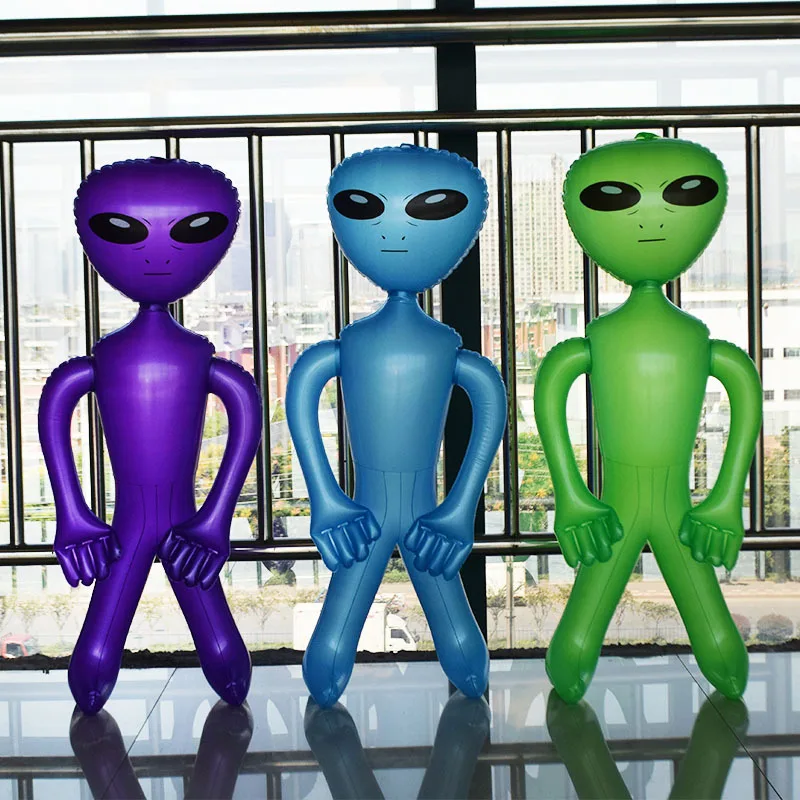 Environmentally Friendly PVC Inflatable Alien Doll Halloween Bar Decorations Advertising Gas Model