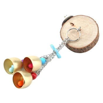 

Parrot Nibble Toy Bird Toy Bell Log Platform Bird Cage Swing Hammock Hanging Toy Pet Chewing Toy