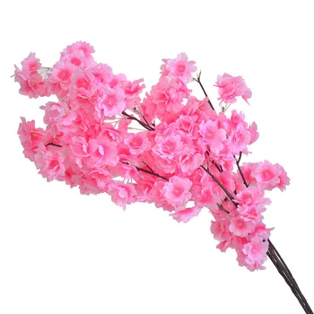 

Silk Flower Artificial Cherry Blossom Artificial Flower Wedding Decoration Arch Encryption Trigeminal Cherry Twig Imitation Flow