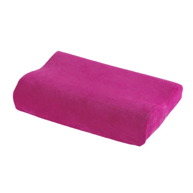 Rose Red Подушка из пены с эффектом памяти охлаждающий гель Реверсивный ортопедическая поддержка шеи Подушки сна - Цвет: Rose Red