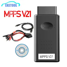 MPPS V21 versione più recente programmil programmatore ECU aggiunge più funzioni rispetto a MPPS V18 V16 con cavo Tricore Breakout EEPROM