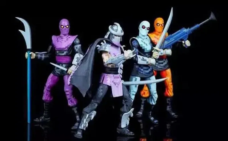 Набор из 4 NECA SDCC Ограниченная серия черепахи Рафаэль леonardo Michelangelo Donatello Shredder Ninjas " фигурка