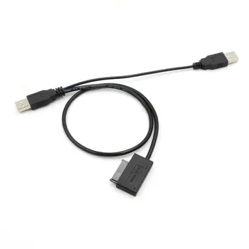 

Slimline Slim SATA Cable USB 2.0 To 7+6 External Power For Laptop SATA Adapter Converter Support Window XP/7/8/10 Macos LFX-ING