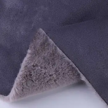 

Faux fur new suede fabric Faux fur rabbit fur composite flannel Autumn and winter clothing fabric