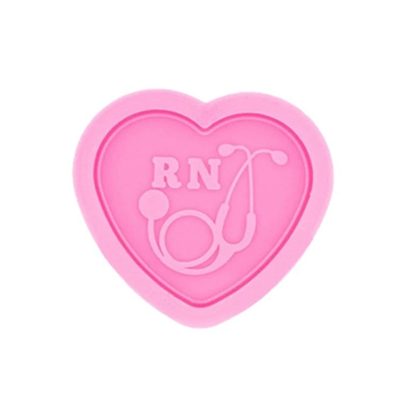 

3Pcs/Set DIY Crafts Crystal Epoxy Resin Mold Nurse Shirt Love Heart Stethoscope Keychain Pendant Casting Silicone Mould