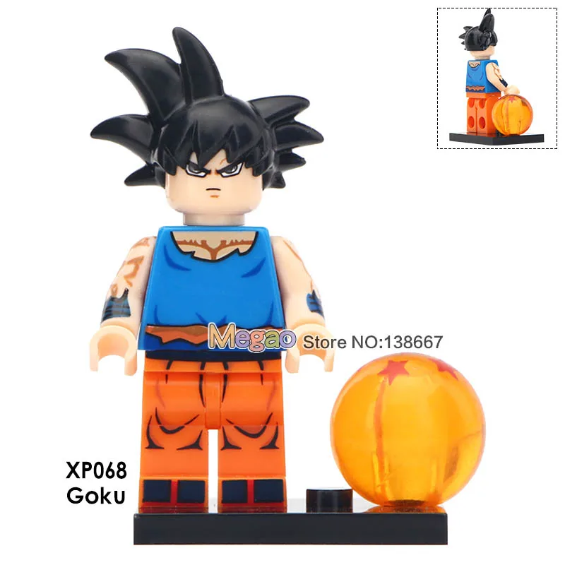 Цвет: желтый 50 шт./лот Dragon Ball Гоку с различными костюмами Тянь Шинхан бурдак Android 17 Krillin строительные блоки детские игрушки - Цвет: Цвет: желтый