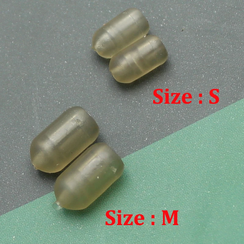 Carp Fishing Accessories Swivel Stop Beads Anti-tangle Sleeve Stops for Running Lead Feeder Rigs Tackle 30pcs fishing accessories