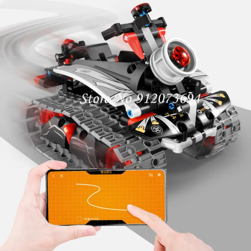 3-In-1 Modeling Gravity Sensor Radio Control Robot Graphical Programming DIY Puzzle Assembling Electric RC Building Blocks Toys 6