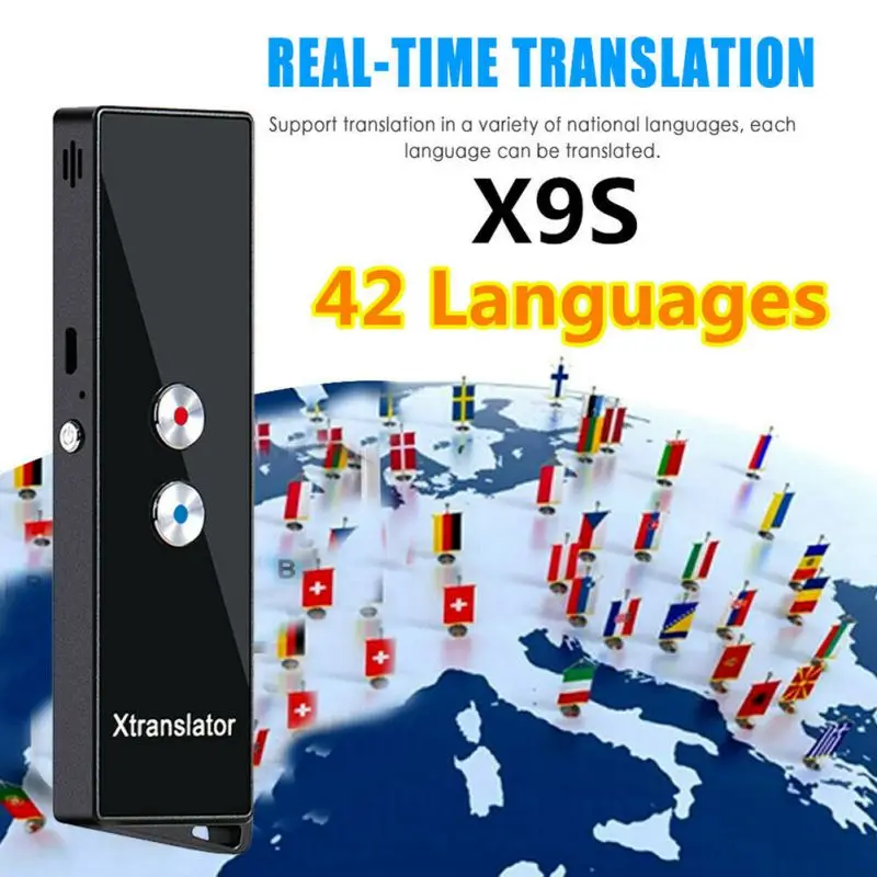 Портативный смарт-переводчик в режиме реального времени Интеллектуальный 40+ Многоязычное голосовое устройство перевода текста