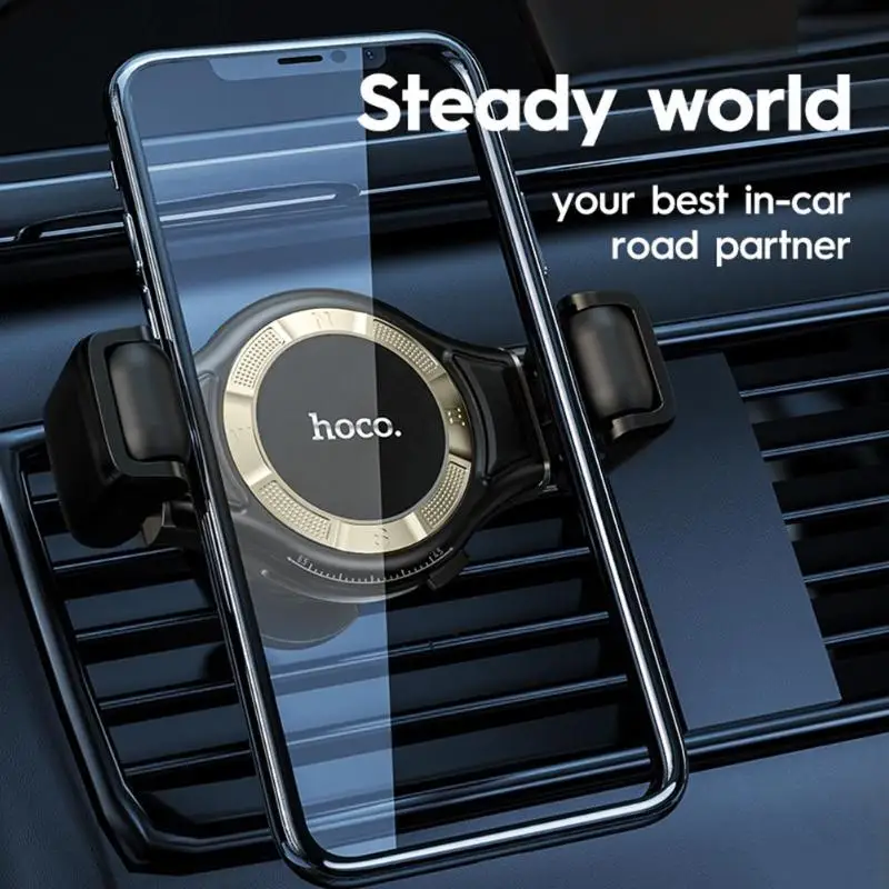 HOCO S1 Lite зажим Регулируемый одной рукой управление gps вентиляционное отверстие автомобильный держатель телефона поддержка дропшиппинг