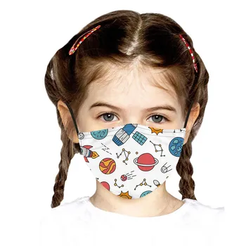 

Cartoon Animal Printed Kids Masks Christmas Children Party Face Mask Reusable Adjustable Mouth Cover Mascarilla Infantil Navidad
