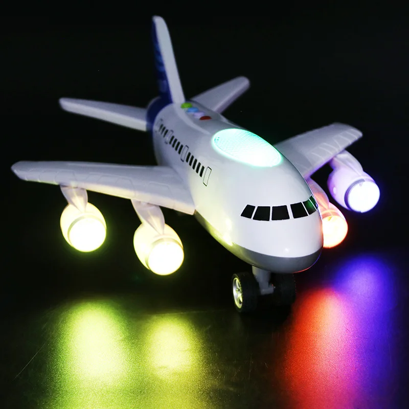 

Children Early Childhood Educational Plane Toy with Light And Music Story Toy Car Model Plane Toy