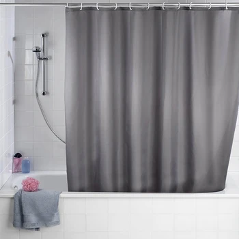 

Solid Color Shower Curtains Waterproof Thick Solid Bath Window Curtains For Bathroom Bathtub Decor with Hooks 180*180cm