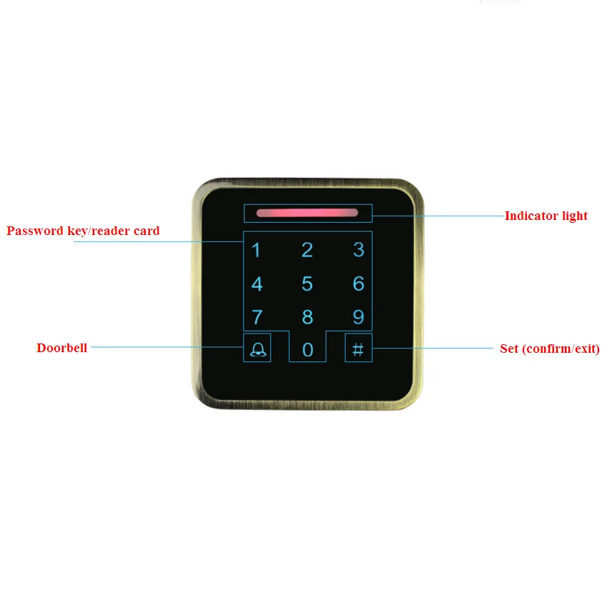 Metal password reader