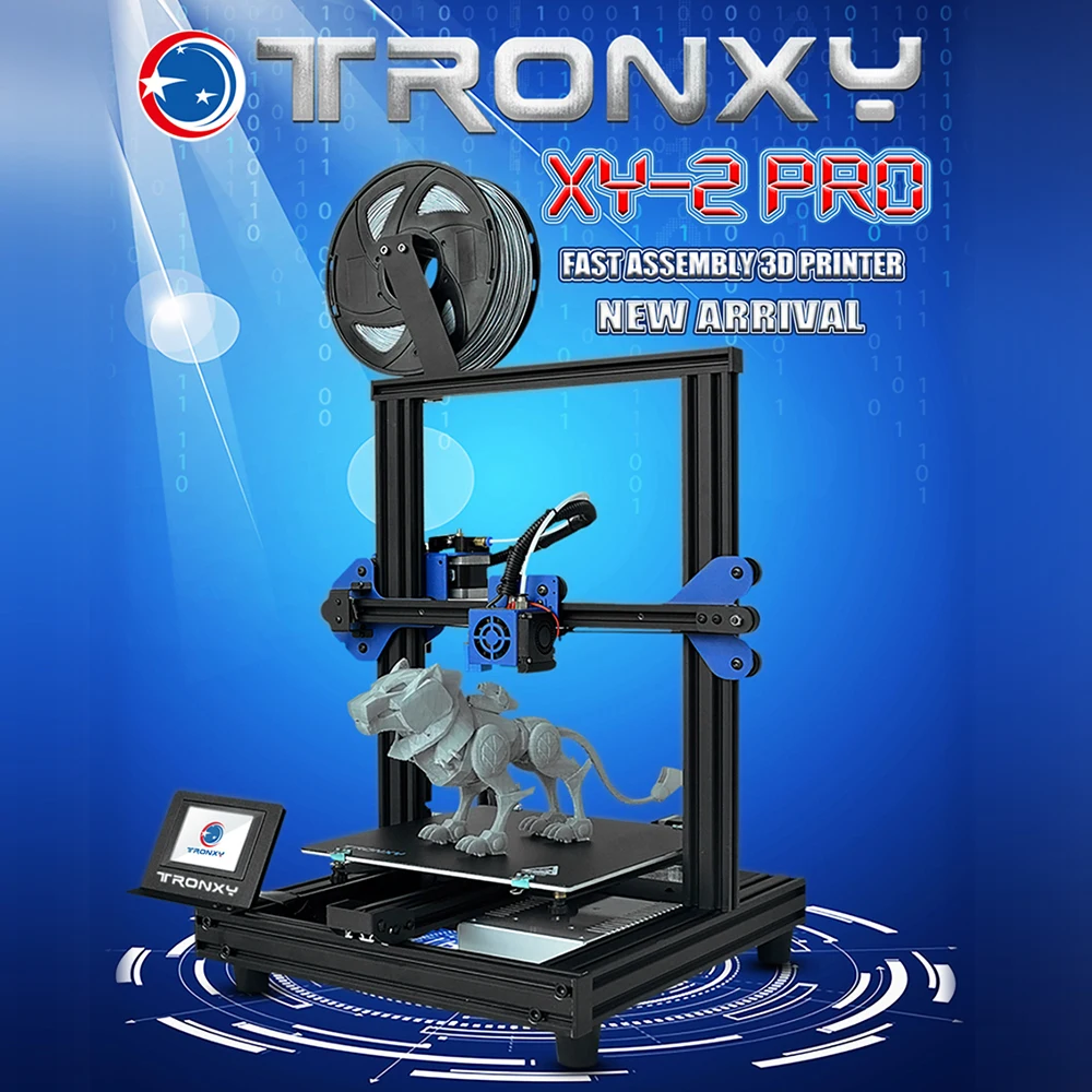 Новейший комплект для 3D-принтера Tronxy XY-2 Pro быстромонтируемый 255*255*260 мм Поддержка автоматического выравнивания восстановления печати нити запуска обнаружения