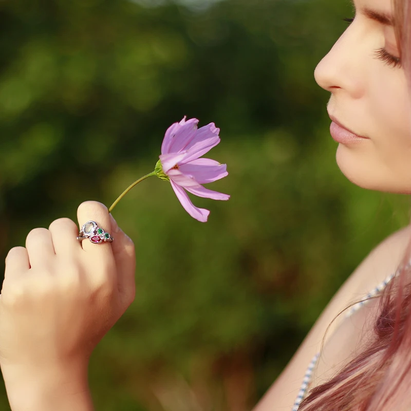 Многоцветный Овальный Синий/Fuschia Кристалл кольцо модный пистолет черное ожерелье из искусственного жемчуга с сережками качество двери до двери женские ювелирные кольца