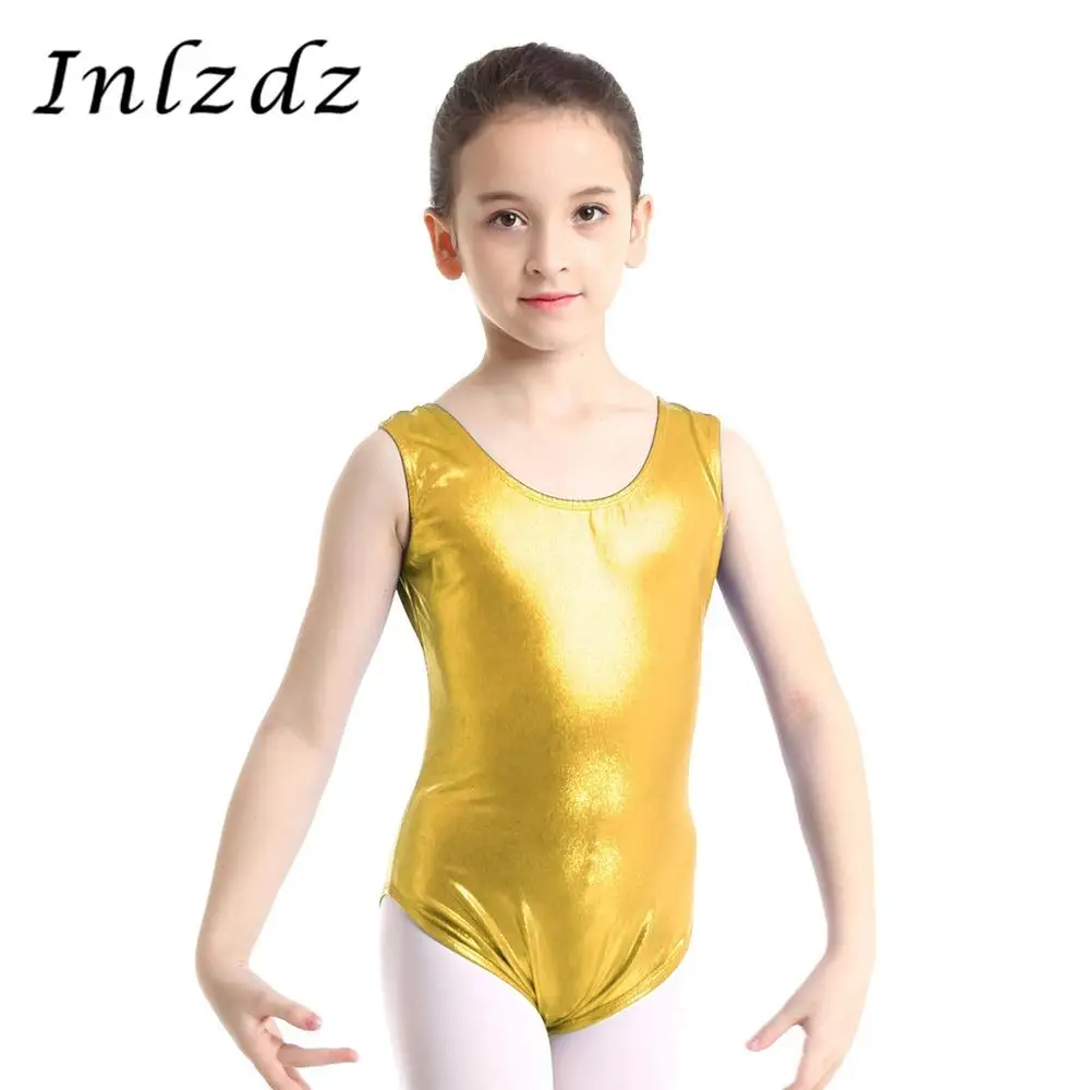 Kids Girls Gymnastics Ballet Training Leotard Dance Dress Mesh Dancewear Costume 