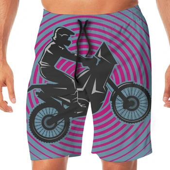 

Motocross Abstract Circle Dirt Bike Swimming Shorts For Men Swimwear Man Swimsuit Swim Trunks Summer Bathing Beach Wear