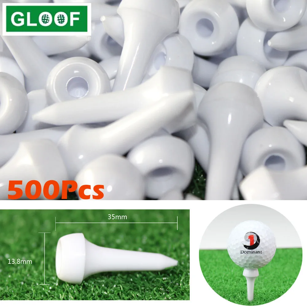 

500Pcs=10Set Golf Ball Studs Soft Plastic Ball Seat Accessories Nails Holder Support For Golfer Training Aids
