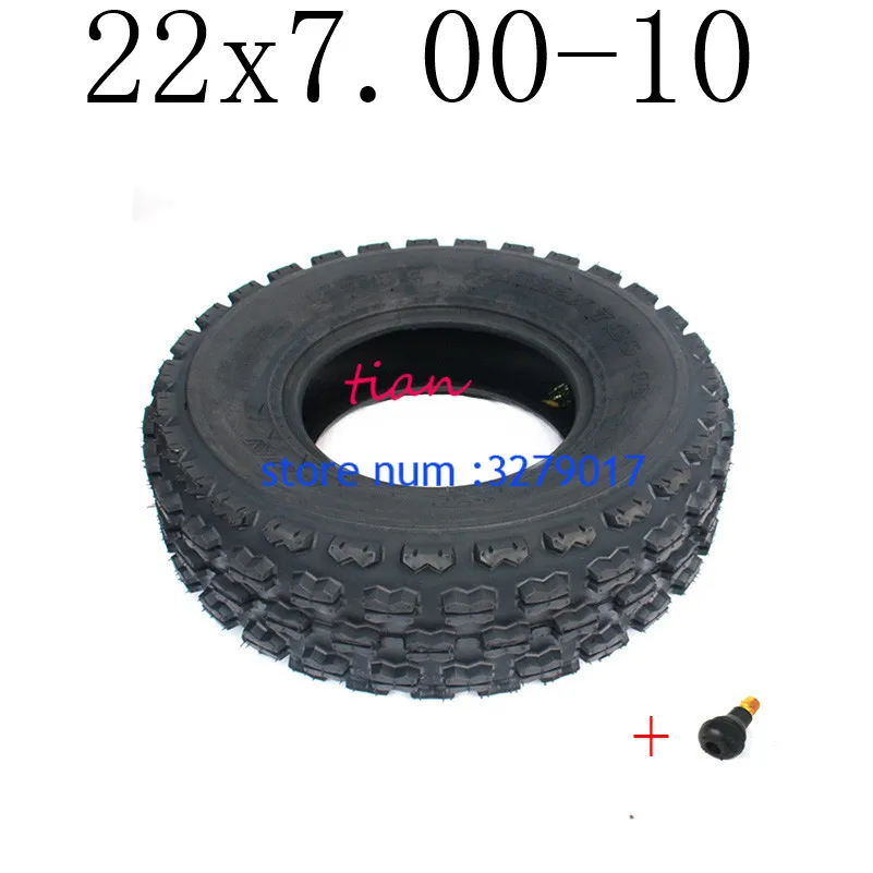 Супер хорошего качества картинг детская коляска ATV UTV 22x7. 00-10 дюймов бескамерная Резина для шин