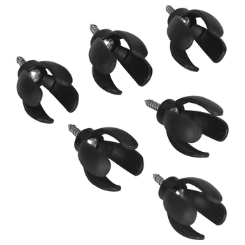 

6 PCs Golf Ball Pick Up Retriever Grabber Claw 4-Prong Sucker Tool for Putter Grip Professional Golf Accessory