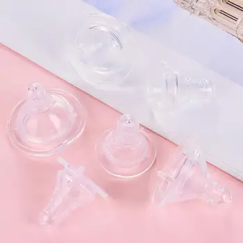 

Newborn Baby Bottle Nipple Silicone Baby Breast Milk Feeding Bottle Wide Mouth Nipple Teat Replacement