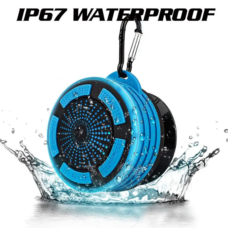 

Bicycle outdoor 7-level waterproof bluetooth speaker LED colorful outdoor portable Hook Sucker waterproof speaker