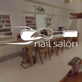 Billige Nagel Salon Art Fenster Aufkleber Vinyl Maniküre Wand Aufkleber Wohnkultur Innen Design Schönheit Salon Studio Zeichen Wandbild Abnehmbare A504