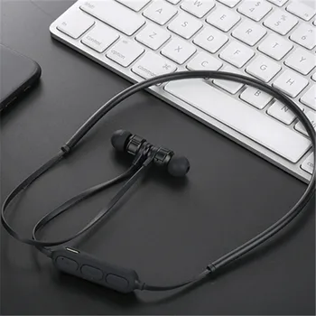 

Magnetic suction wireless sports headset mini metal mobile phone Bluetooth headset
