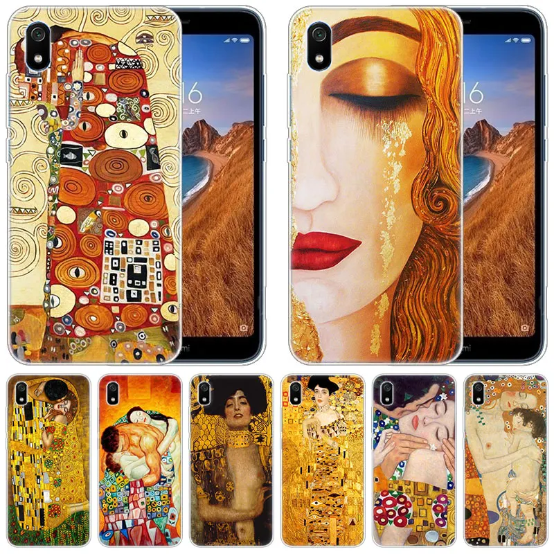 Роскошный силиконовый чехол The Kiss Gustav Klimt для Xiaomi Redmi K20 Pro 7 7A 6 6A 4X 5 Plus S2 GO Note 8 4