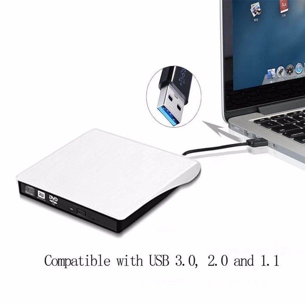 12,7 мм USB 3,0 DVD привод Внешние оптические приводы Корпус Sata к USB Внешний чехол для ноутбука без привода