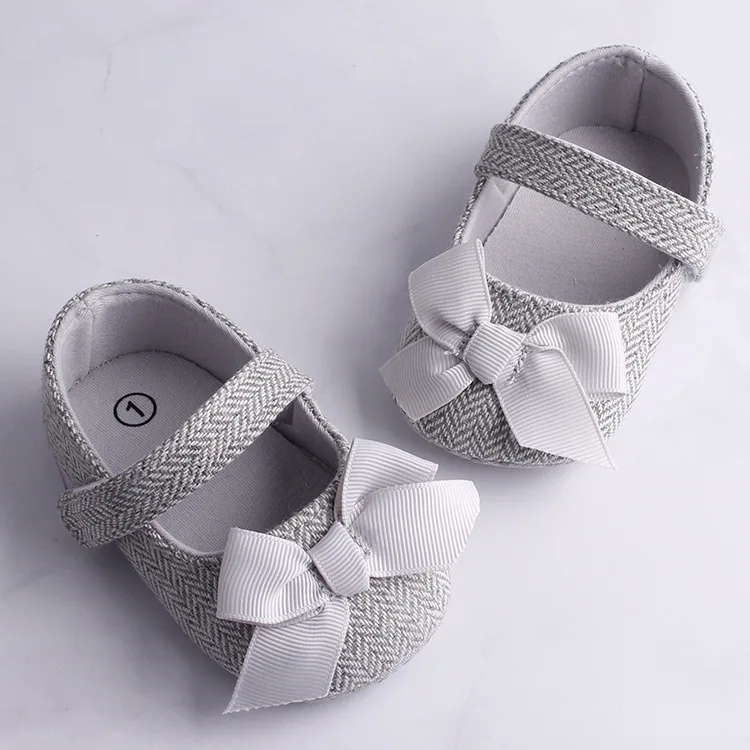 Emmababy обувь для маленьких девочек с бантом и нескользящей мягкой подошвой малышей