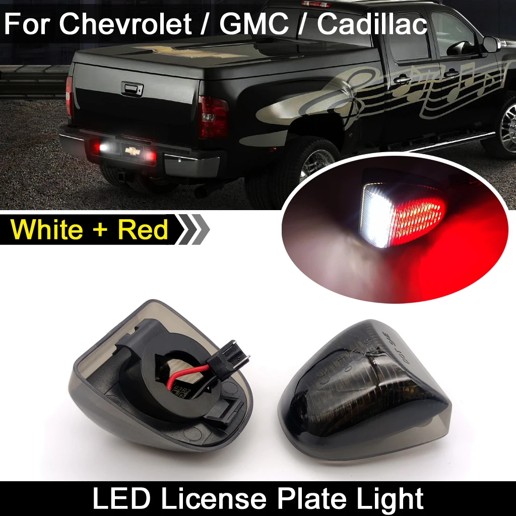 2 шт. для Chevrolet Silverado GMC 1500 2500 3500 Cadillac высокое Яркость белый + красный светодиодный
