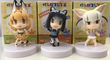 

5CM 3pcs/set Anime Kemono Friends Project Sexy Girls Model PVC Action Figure Creative Decoration Kids Lovely Dropshipping Doll
