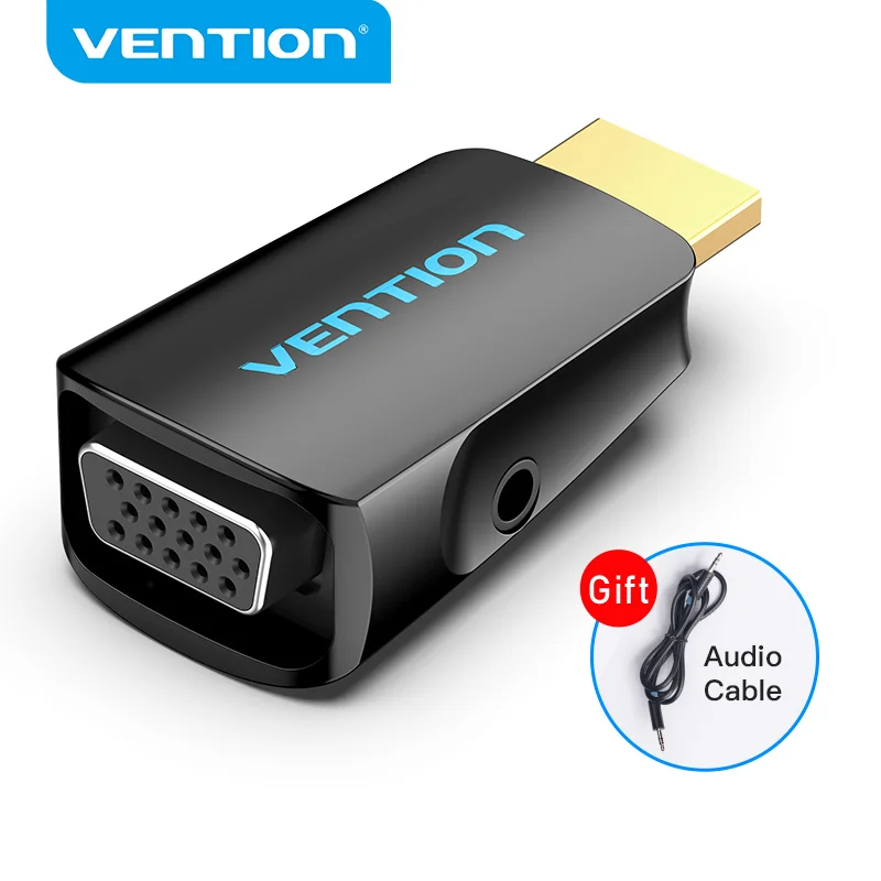 Projector Audio-Adapter Tv-Box VGA Hdmi-To-Vga-Converter PS4 Hdmi Male Vention Laptop