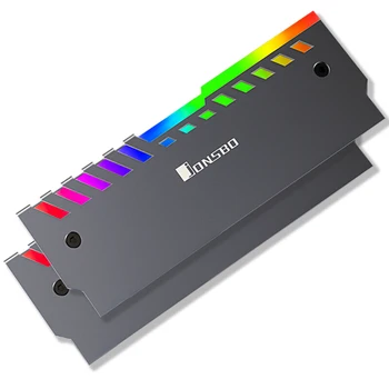

Jonsbo NC-2 2pcs Memory Cooling Vest AURA Control/Automatic Change Color RGB RAM Heatsink Aluminum 3 Pin Cooling Vest