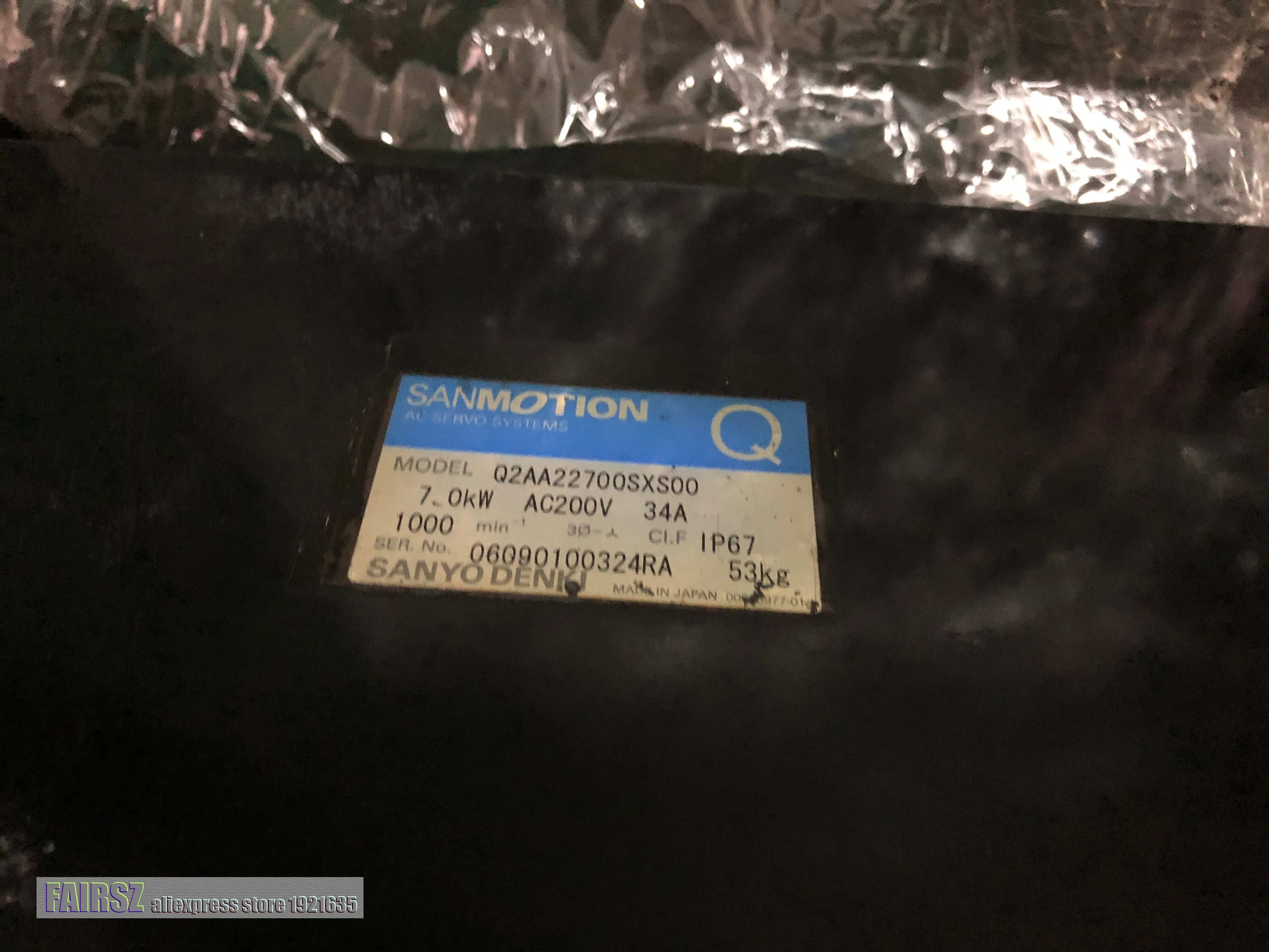 Японский Серводвигатель б/у Q2AA22700SXS00 тест хорошего качества