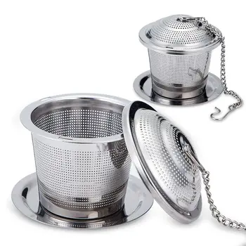 

Tea Infuser Travel Set with 2 Individual Cases,Stainless Steel Tea Ball Infuser,Tea strainer Steeper with Drip Tray for Loose Le