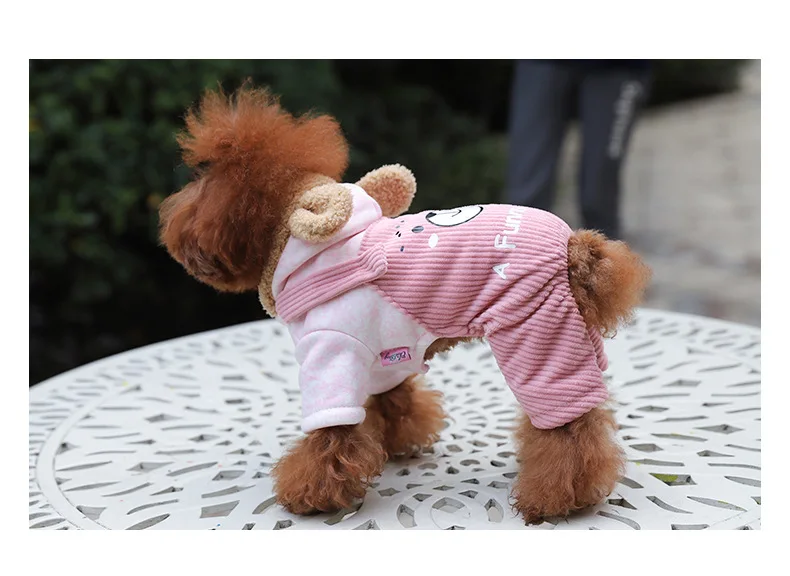 New Style Pet Warm Suspender Strap Legs Pants Cartoon Pet Clothes Teddy Puppy Clothing Manufacturers Wholesale