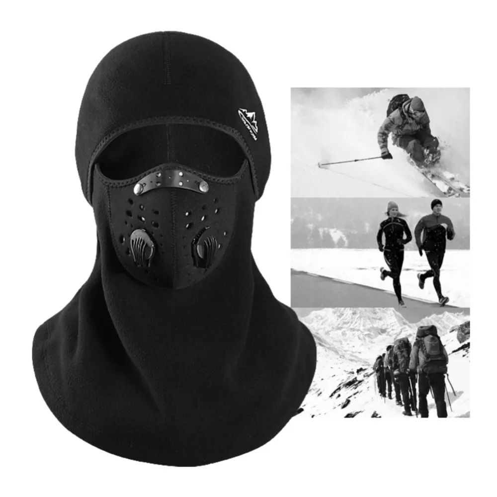 Новая зимняя маска для лица Балаклава мотоциклетная маска для лица Лыжная Водонепроницаемая термо флисовая маска для лица с черепом дышащая вентиляционная маска