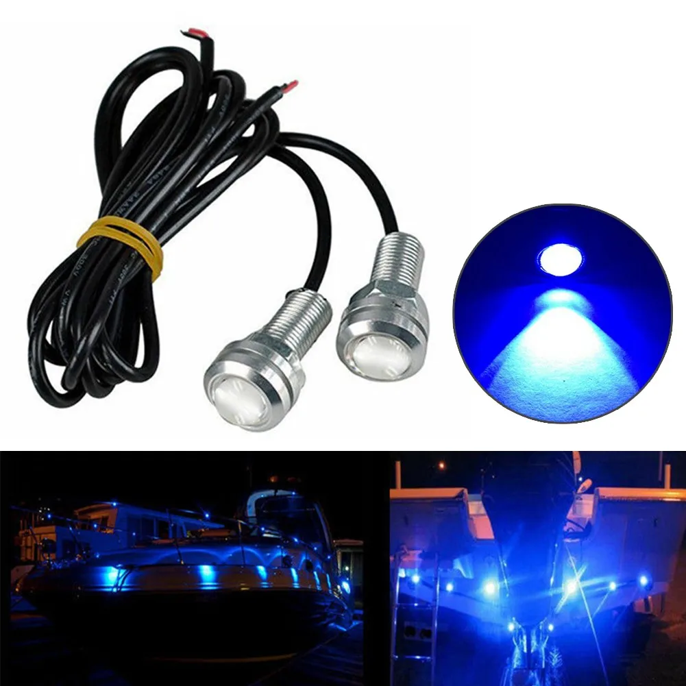 4 x Boats Ambient Light 12V 3w Car Flood Beam IP68 LED Aluminum Alloy